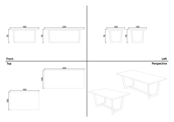 image of Sadaf dining table for 8
