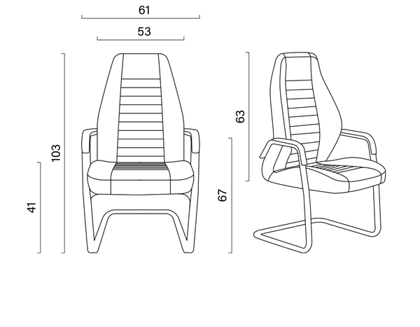 تصویر صندلی کنفرانسی آلدو