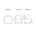 image of Piere 90 Single Sofa