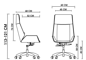 تصویر صندلی مدیریتی دراما M2080W