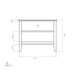 image of Toya bed side drawer