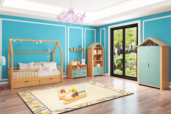 image of Montessori child and teenager bedroom set