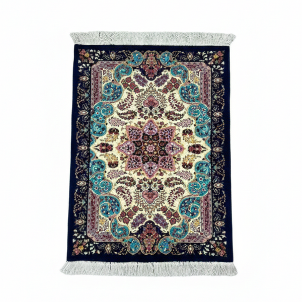 تصویر قالیچه تمام ابریشم مراغه