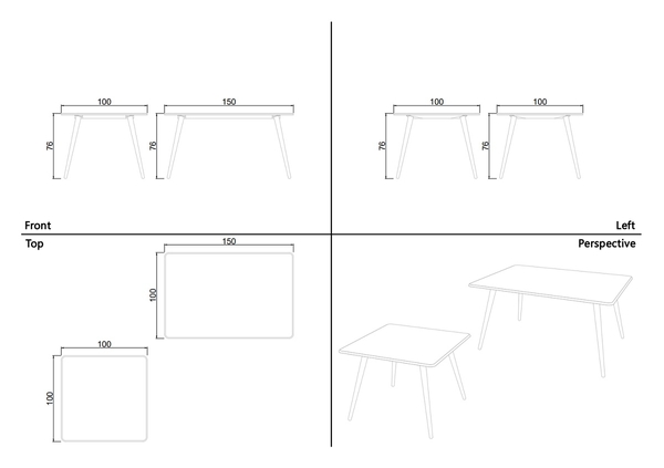 image of Selena dining table for 6