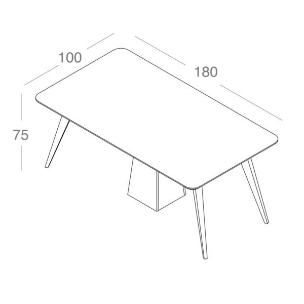 تصویر میز کنفرانس ۴ نفره Patella مدل C180