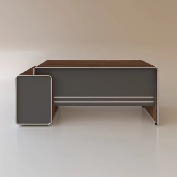 تصویر میز کارمندی ارگوت (سه کشو ثابت)