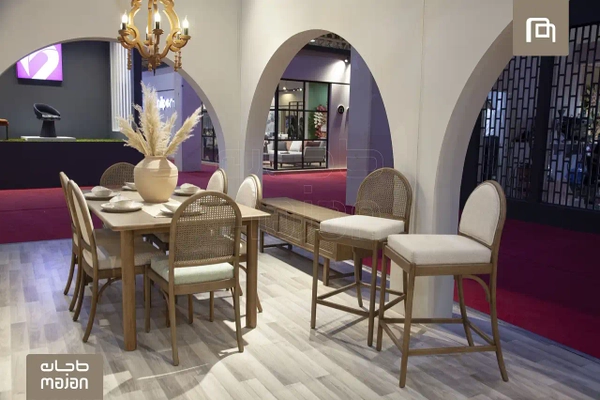 تصویر میز ناهارخوری چوبی آلپ