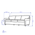 image of Verta triple sofa