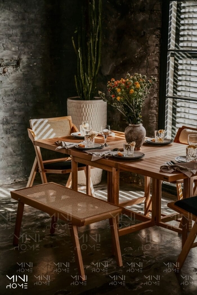 تصویر نیمکت چوبی Cozy