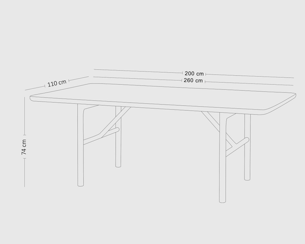 image of OX dining table for 8