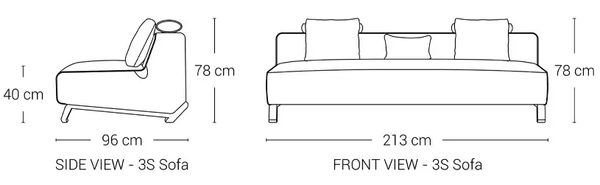 image of Sistan Triple Sofa