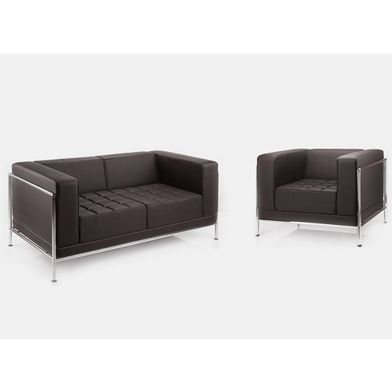 image of Leather Office 2seater code 268