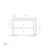image of Verta bed side drawer