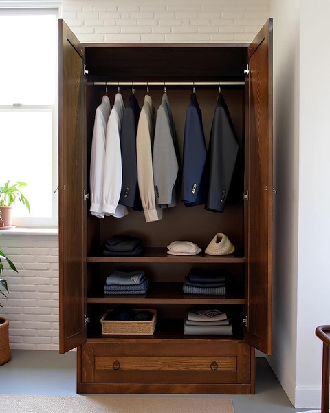 image of Dresser Walnut with 2 doors