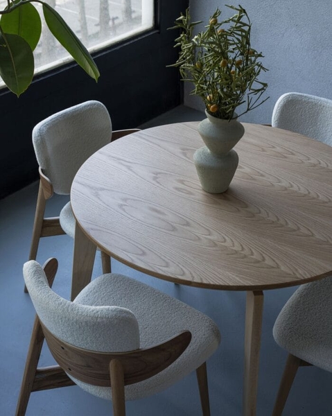 تصویر میز غذاخوری گرد 4 نفره لوپ