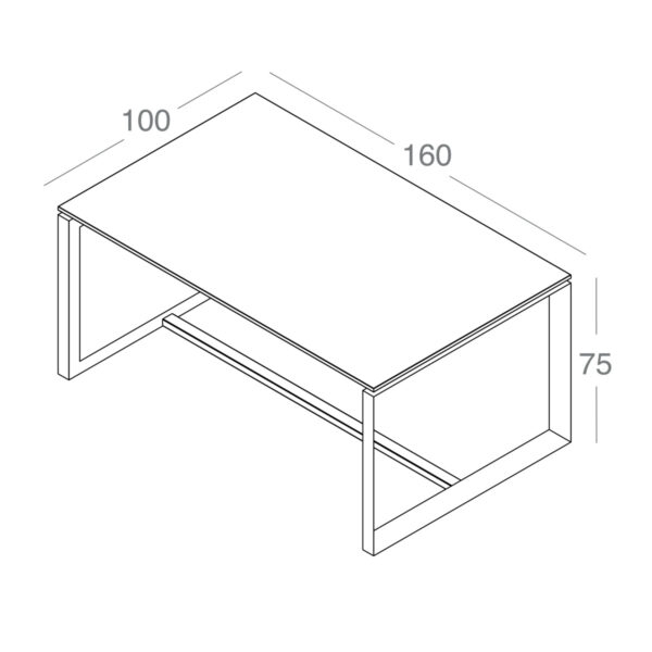 تصویر میز کنفرانس ۴ نفره Nova مدل C160