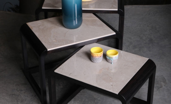 image of Plan Side Table-ceramic