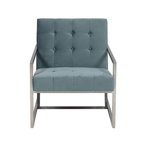 image of OLIVIA Single Sofa Light Blue 