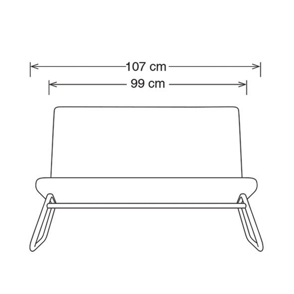 image of Andia Double Office Sofa