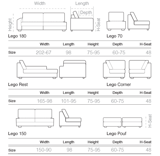 image of Lego L-Shaped Sofa