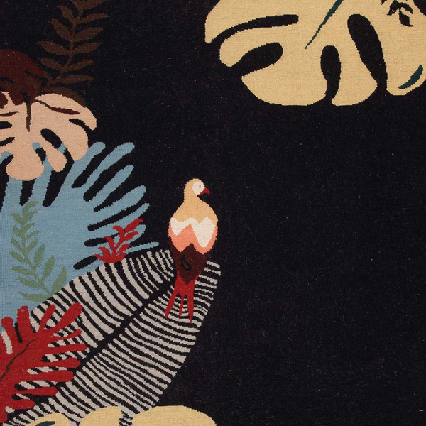 تصویر گلیم و گلیم فرش کرمان 20 رج قواره پرده ای شناسه اثر 4-23231