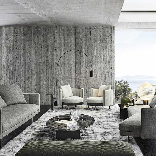 image of Modern Italian Torii 90 Armchair-Italfoam