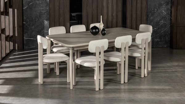 تصویر میز غذاخوری 8 نفره بوهم تصویر میز غذاخوری 8 نفره بوهم