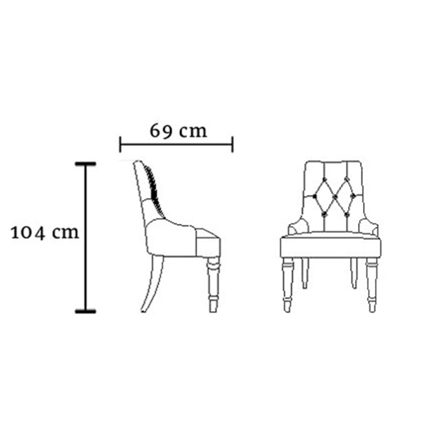 تصویر صندلی چرم طبیعی CY 2360-D02