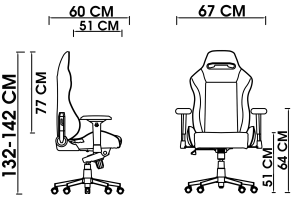 تصویر صندلی گیمینگ SQUAD GX2