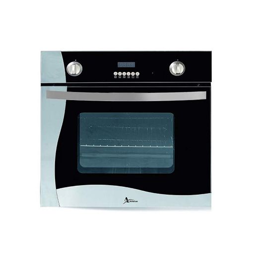 image of Built-In Black Glass And Steel Oven Code F12