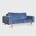 image of Orlando Blue 2seats Sofa