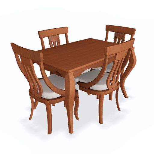 image of Persian Dining Set 4 Seater