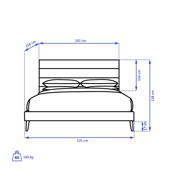 image of Ronica double bed 180