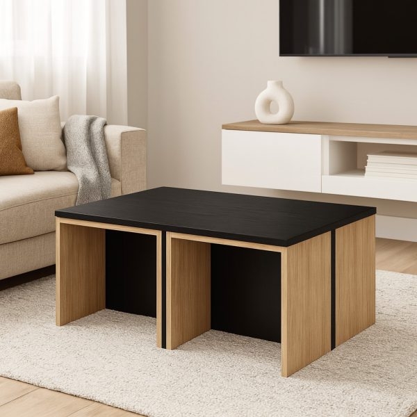 تصویر میز جلومبلی مدل K1 با 4 عدد عسلی