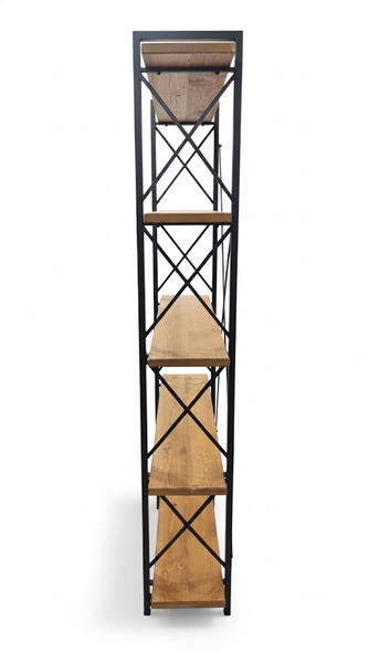 تصویر کتابخانه شلف ۵ طبقه چوبی