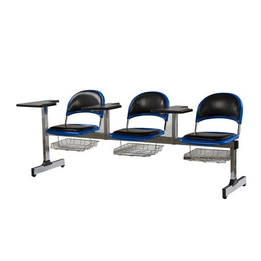 image of triple school bench