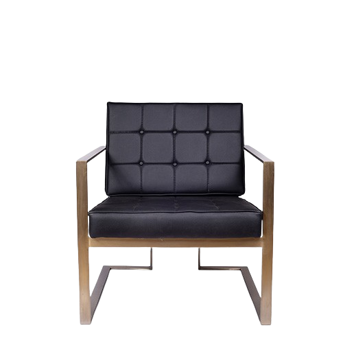 تصویر مبل اداری نیم ست طلایی هرمس بدون جلو مبلی