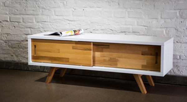 image of Armada white small TV stand