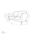 image of Kia double sofa