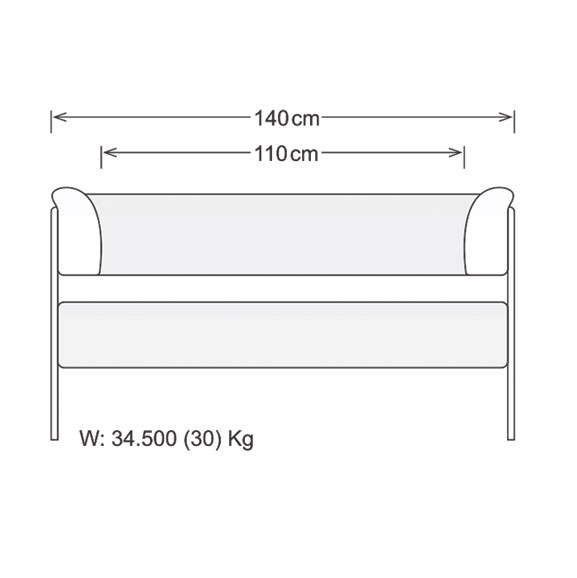 image of ADENA 2 Two Seater Sofa