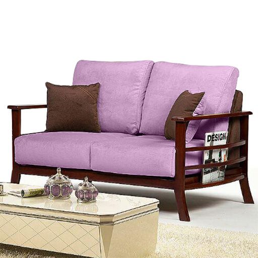 image of Fabric-Wood Double Sofa 231
