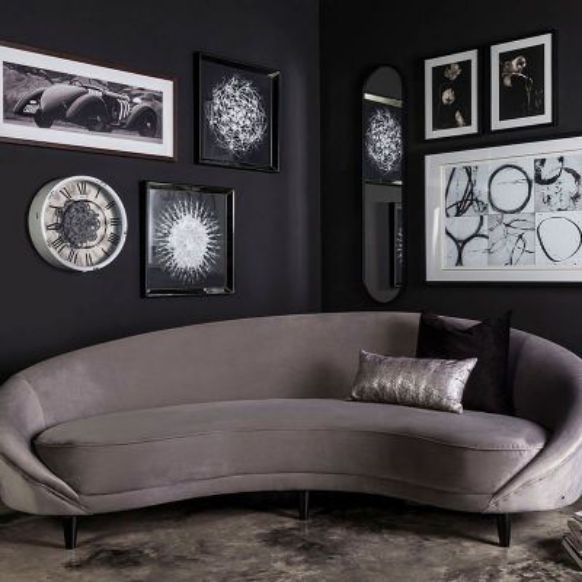 image of VIK sofa 3.5 silver 634387