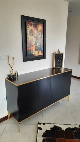 image of Golden Console and Mirror