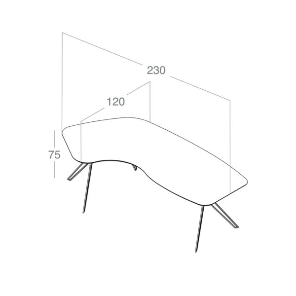 تصویر میز مدیریتی Swan مدل M