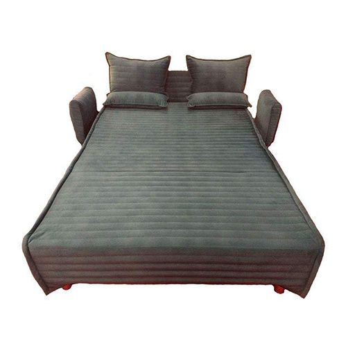 image of double sofa bed with support handle