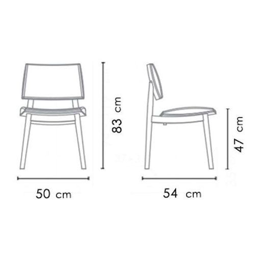 image of Slim High Back Chair