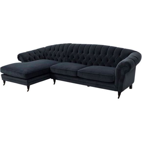 another image of LOUIE sofa 2.5 + chaise lounge Left d.grey 660476