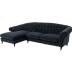 image of LOUIE sofa 2.5 + chaise lounge Left d.grey 660476