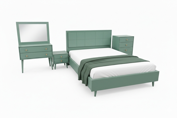 تصویر سرویس خواب یاشیل دو نفره