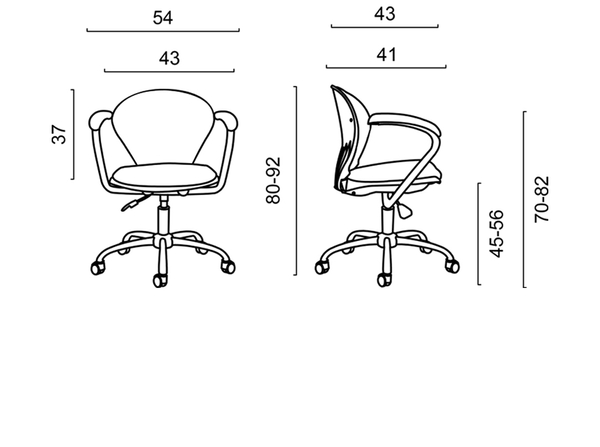 تصویر صندلی کارمندی روما